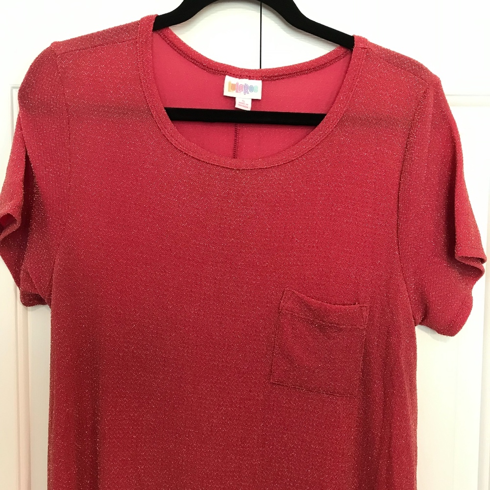 LuLaRoe small pink elegant Carly